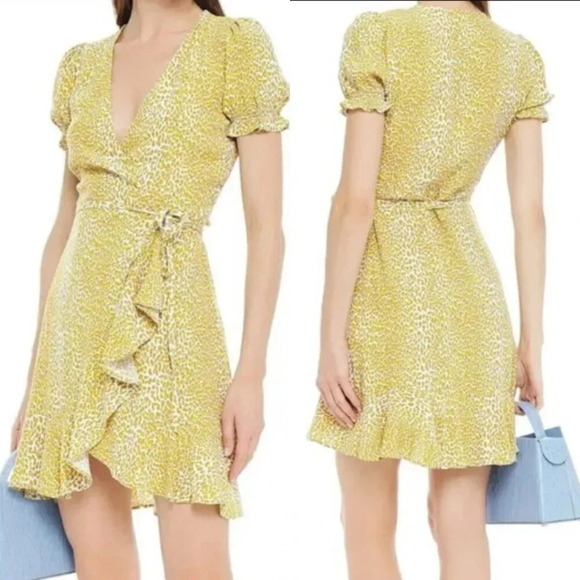 Diane Von Furstenberg Ruffled Wrap Dress 26010 - Picture 1 of 10